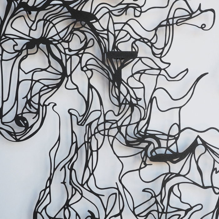 Wallity Metal Horse Line Art - APT724